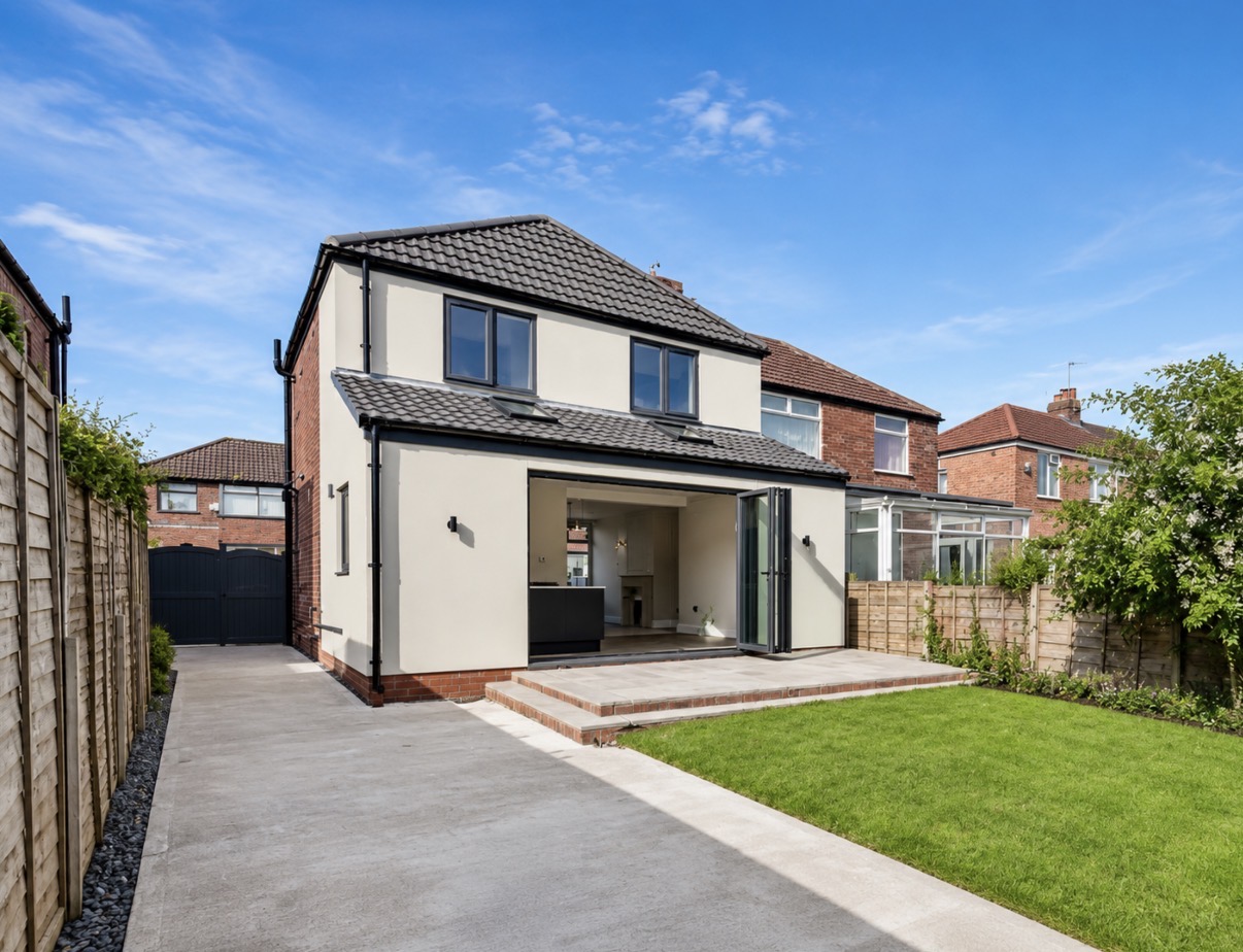 White Render Extension — House Extension by Duke Design Services