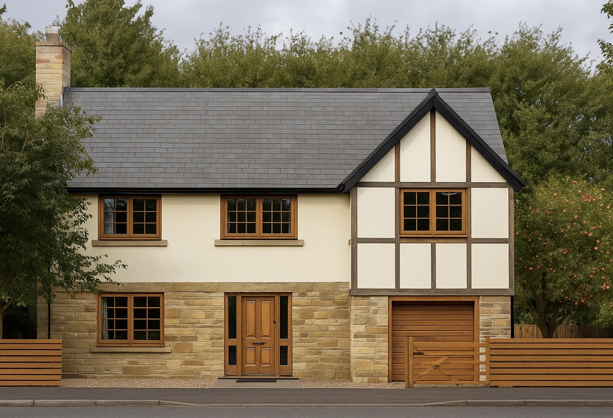 Render & Timber Frame New Build — New Build by Duke Design Services