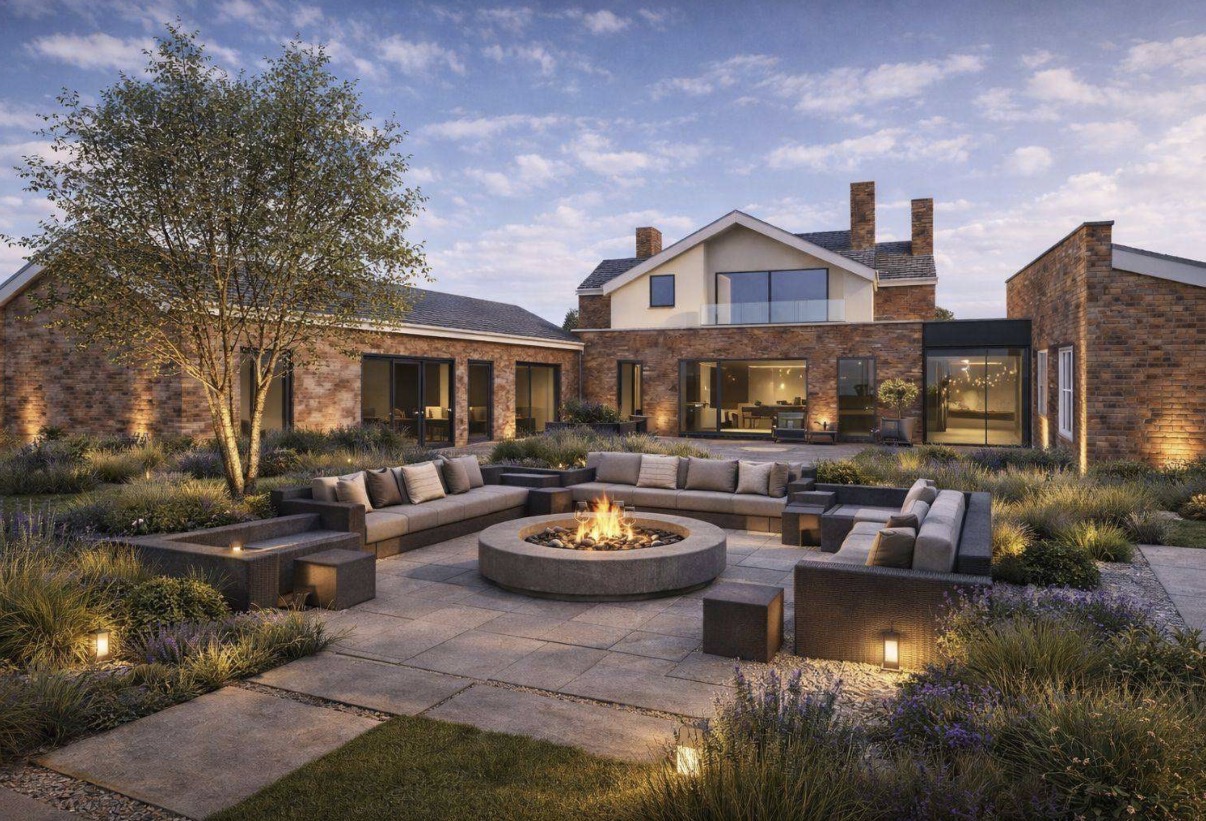 Landscaped Terrace Extension — House Extension by Duke Design Services